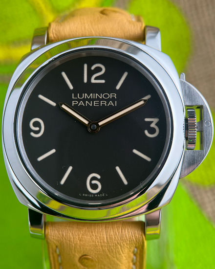No Reserve - 2012 Panerai Luminor Base Boutique Edition L.E. 44MM Brown Dial Aftermarket Leather Strap (PAM00390)