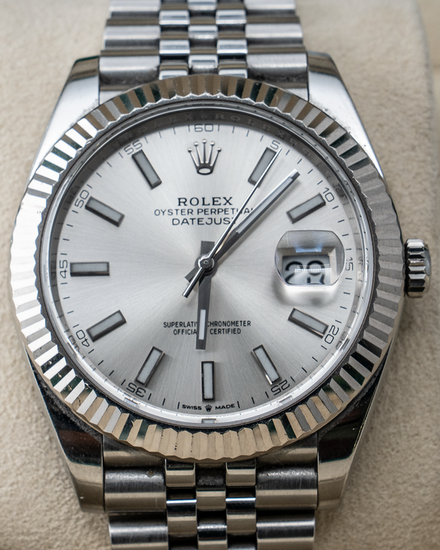 2020 Rolex Datejust 41MM Silver Dial Jubilee Bracelet (126334)