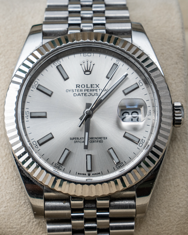 2020 Rolex Datejust 41MM Silver Dial Jubilee Bracelet (126334)