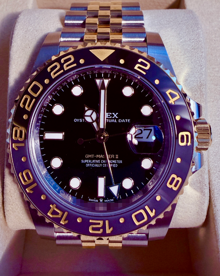2026 Rolex GMT-Master II "Bumblebee" 40MM Black Dial Two-Tone Jubilee Bracelet (126713GRNR)