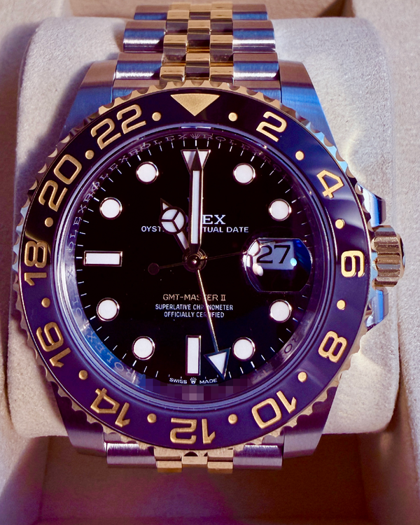 2026 Rolex GMT-Master II "Bumblebee" 40MM Black Dial Two-Tone Jubilee Bracelet (126713GRNR)