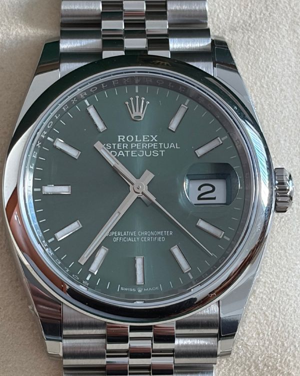 2026 Rolex Datejust 36MM Green Dial Jubilee Bracelet (126200)