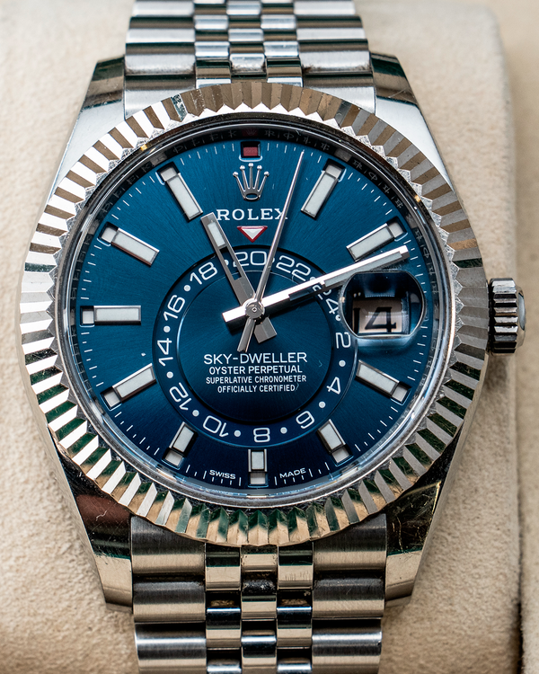 2021 Rolex Sky-Dweller 42MM Blue Dial Jubilee Bracelet (326934)
