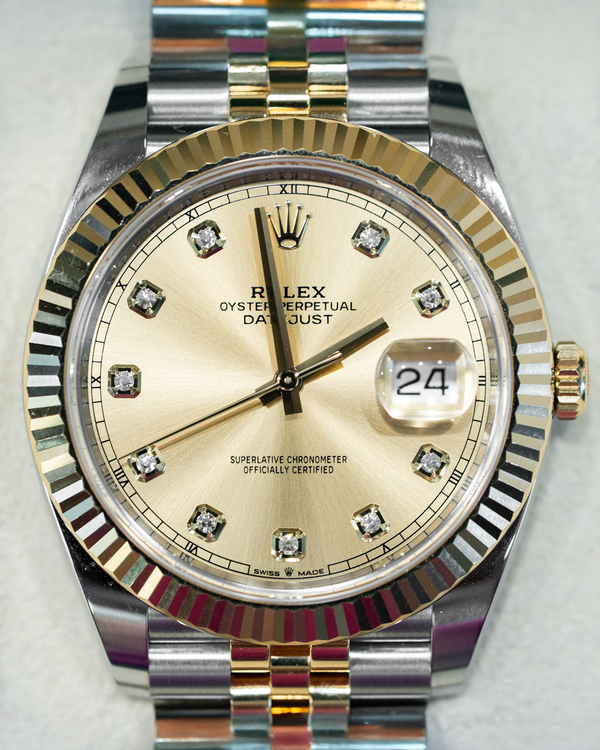 2025 Rolex Datejust 41MM Champagne Dial Two-Tone Jubilee Bracelet (126333)