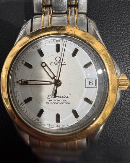 1992 Omega Seamaster 120M 36.25MM White Dial Two-Tone Bracelet (2301.21.00)