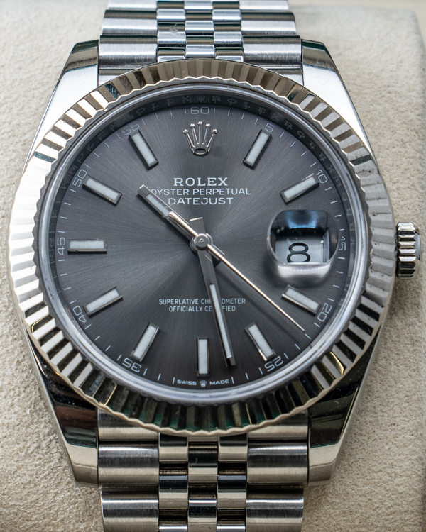 2021 Rolex Datejust 41MM Slate Dial Jubilee Bracelet (126334)