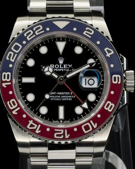 2025 Rolex GMT-Master II "Pepsi" 40MM Black Dial Oyster Bracelet (126710BLRO)