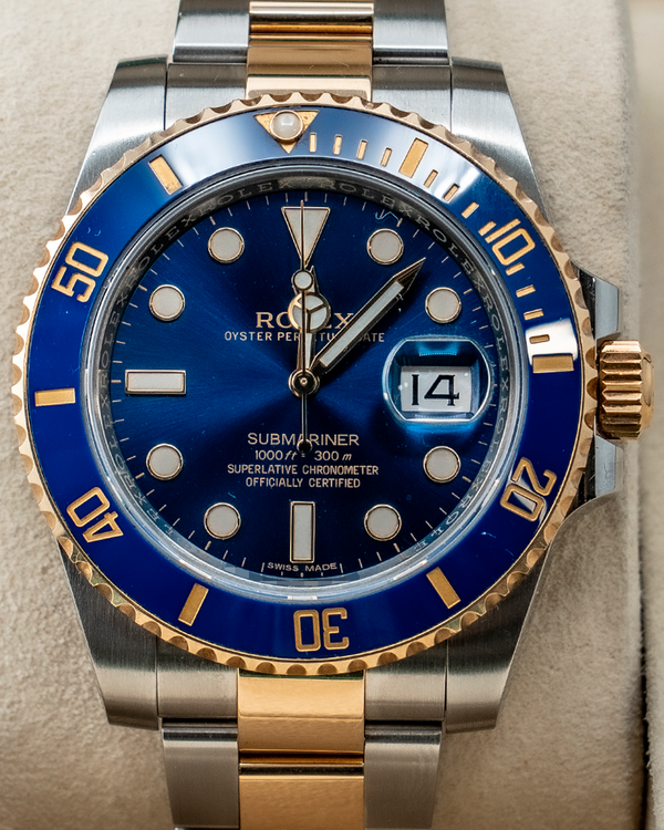2015 Rolex Submariner Date "Bluesy" 40MM Blue Dial Two-Tone Oyster Bracelet (116613LB)