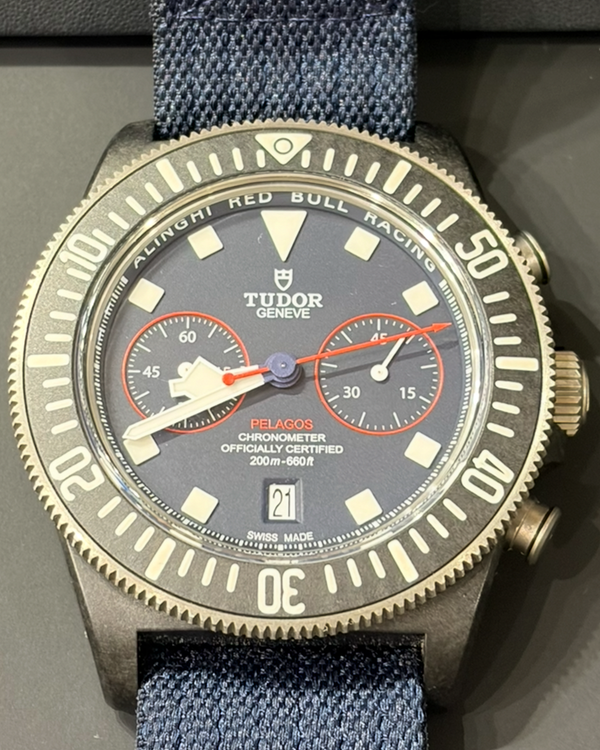2024 Tudor Pelagos FXD Chrono "Alinghi Red Bull Racing" 43MM Blue Dial Textile Strap (25807KN)