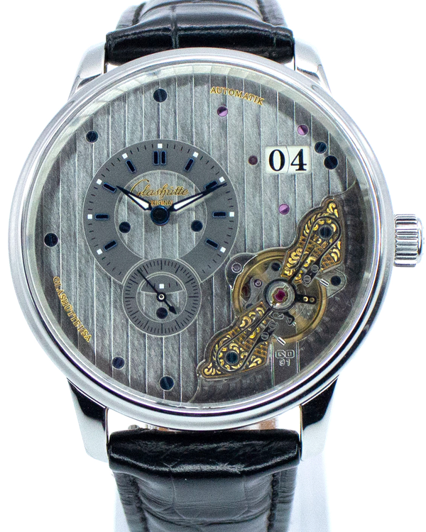 working 2017 Glashütte Original PanoMaticInverse (1-91-02-02-02-30)