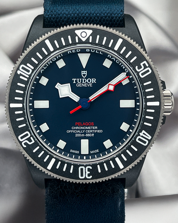 2026 Tudor Pelagos FXD "Alinghi Red Bull Racing" 42MM Blue Dial Textile Strap (25707KN)