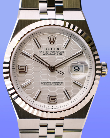 2026 Rolex Land-Dweller 40MM White Dial Flat Jubilee Bracelet (127334)