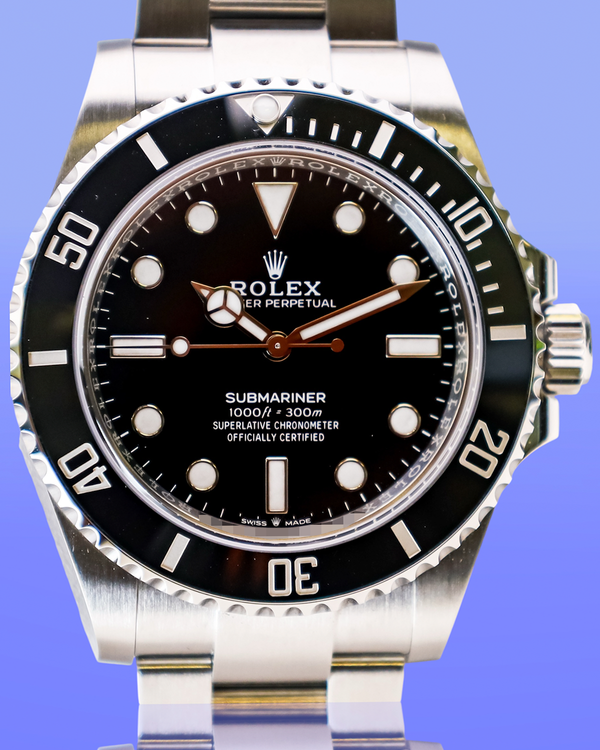 No Reserve - 2026 Rolex Submariner No-Date 41MM Black Dial Oyster Bracelet (124060)