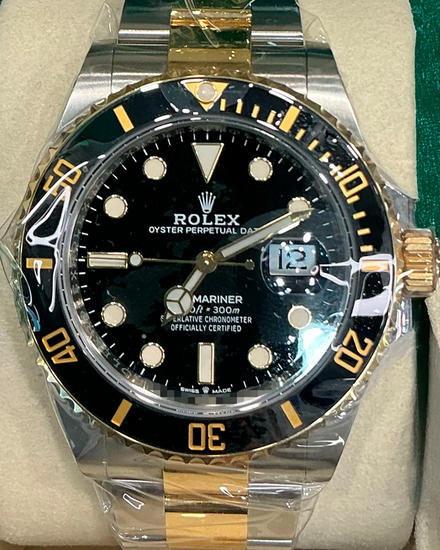 2021 Rolex Submariner Date 41MM Black Dial Two-Tone Oyster Bracelet (126613LN)