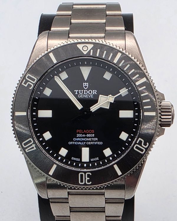 2023 Tudor Pelagos 39MM Black Dial Titanium Bracelet (25407N)