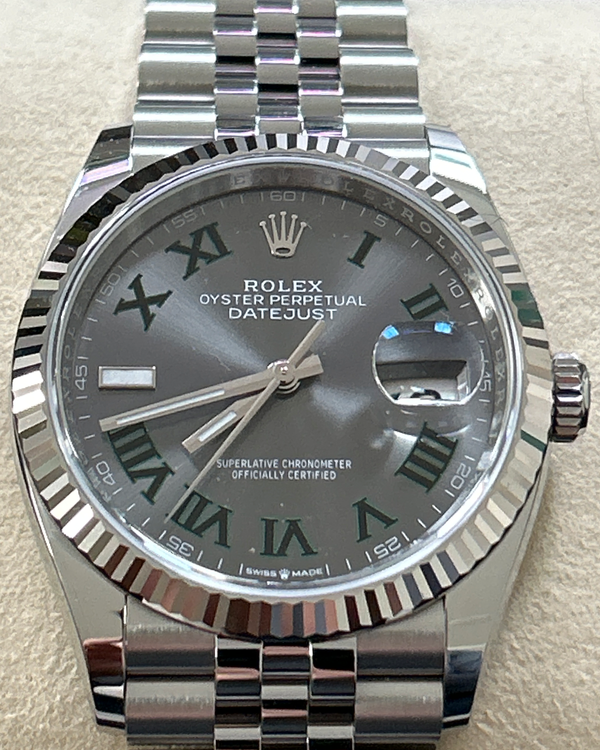 2026 Rolex Datejust "Wimbledon" 36MM Slate Dial Jubilee Bracelet (126234)