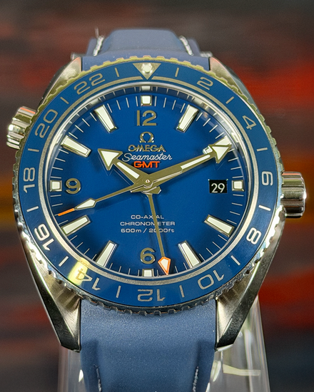 Omega Seamaster Planet Ocean 600M 43.5MM Blue Dial Rubber Strap (232.92.44.22.03.001)