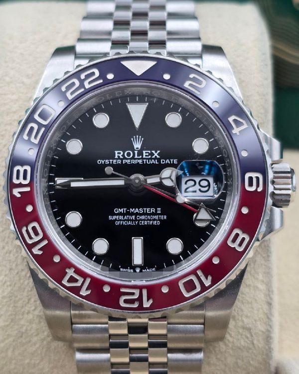2023 Rolex GMT-Master II "Pepsi" 40MM Black Dial Jubilee Bracelet (126710BLRO)