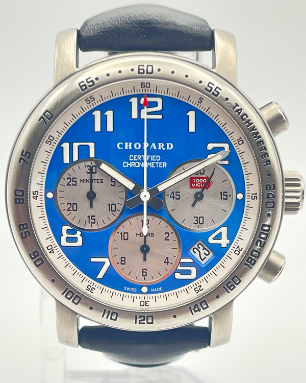 2007 Chopard Mille Miglia "Vintage Blue" L. E. 39MM Blue Dial Leather Strap (16/8915-103)