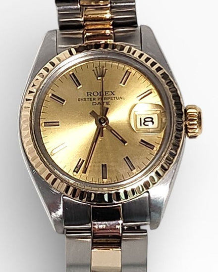 1984 Rolex Lady-Datejust 26MM Champagne Dial Oyster Bracelet (6917)
