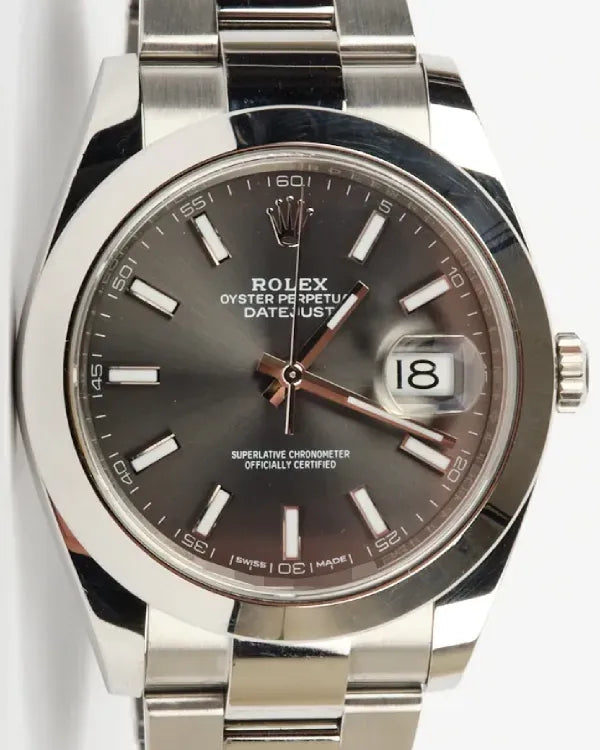 Rolex Datejust 41MM Rhodium Dial Oyster Bracelet (126300)