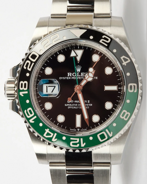 2022 Rolex GMT-Master II "Sprite" 40MM Black Dial Oyster Bracelet (126720VTNR)