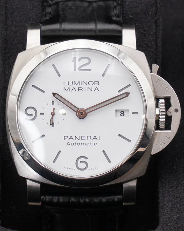 2023 Panerai Luminor Marina 3 Days 44MM White Dial Leather Strap (PAM01314)