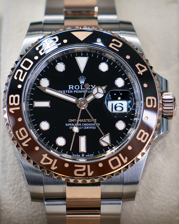 2020 Rolex GMT-Master II "Rootbeer" 40MM Black Dial Two-Tone Oyster Bracelet (126711CHNR)