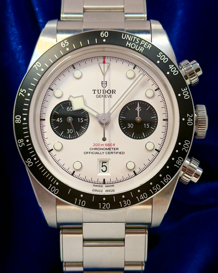 2022 Tudor Black Bay Chrono "Panda" 41MM White Dial Steel Bracelet (79360N)