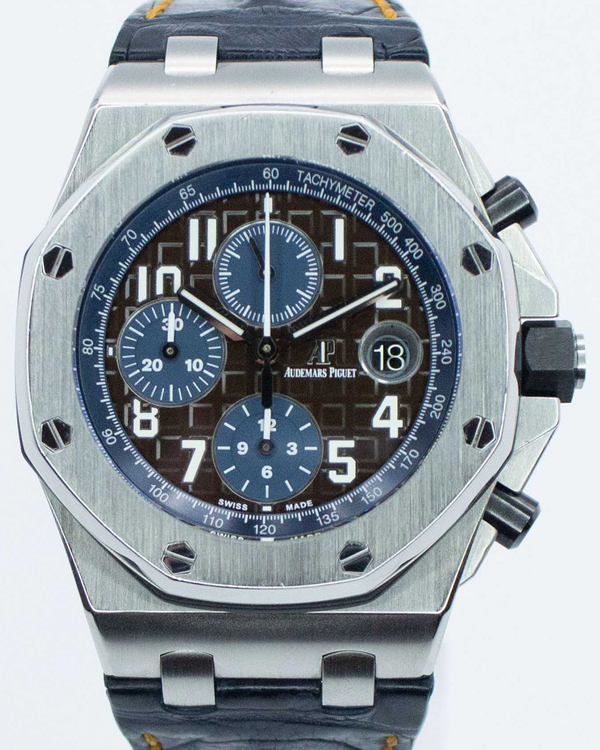 2019 Audemars Piguet Royal Oak Offshore 42MM Brown Dial Leather Strap (26470ST.OO.A099CR.01)