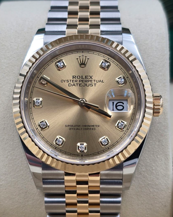 2026 Rolex Datejust 36MM Champagne Dial Two-Tone Jubilee Bracelet (126233)