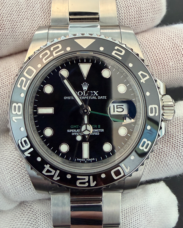 2016 Rolex GMT-Master II 40MM Black Dial Oyster Bracelet (116710LN)