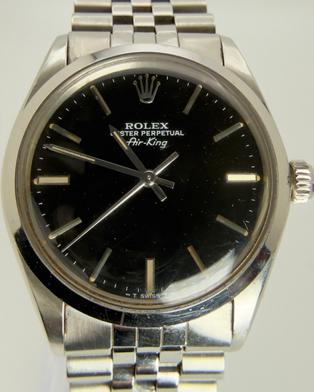 1981 Rolex Air-King 34MM Black Dial Jubilee Bracelet (5500)