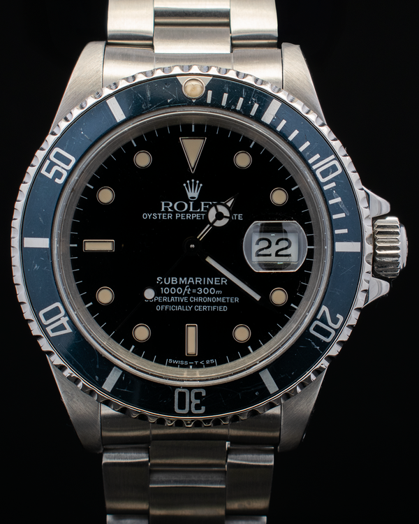 Rolex Submariner Date 40MM Black Dial Oyster Bracelet (16610)