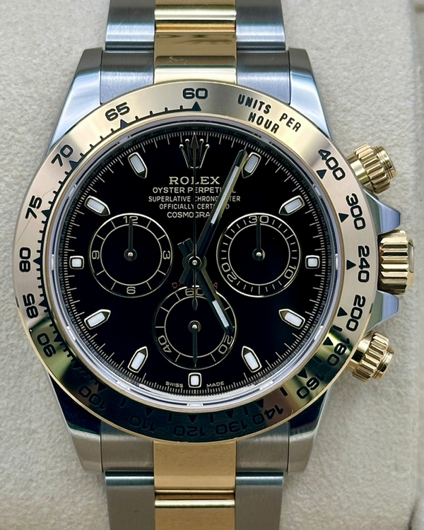 2021 Rolex Cosmograph Daytona 40MM Black Dial Two-Tone Oyster Bracelet (116503)