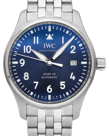 2024 IWC Schaffhausen Pilot Mark XX 40MM Blue Dial Steel Bracelet (IW328204)