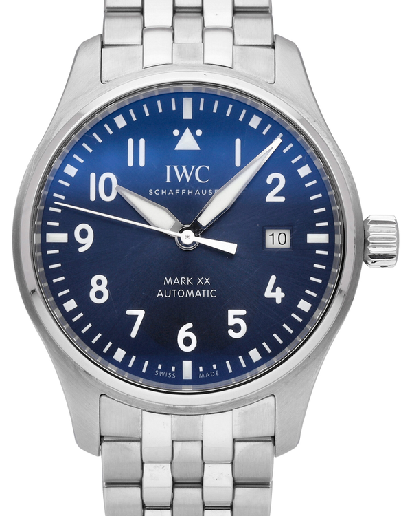 2026 IWC Schaffhausen Pilot Mark XX 40MM Blue Dial Steel Bracelet (IW328204)