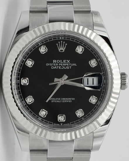 2025 Rolex Datejust 41MM Black Dial Oyster Bracelet (126334)