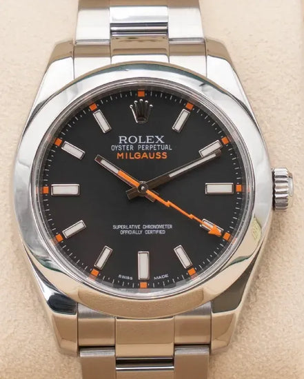 2012 Rolex Milgauss 40MM Black Dial Oyster Bracelet (116400)