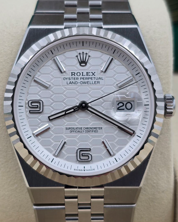 2026 Rolex Land-Dweller 40MM White Dial Flat Jubilee Bracelet (127334)