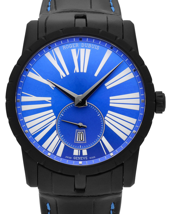 Roger Dubuis Excalibur L. E. 42MM Blue Dial Leather Strap (DBEX0651)