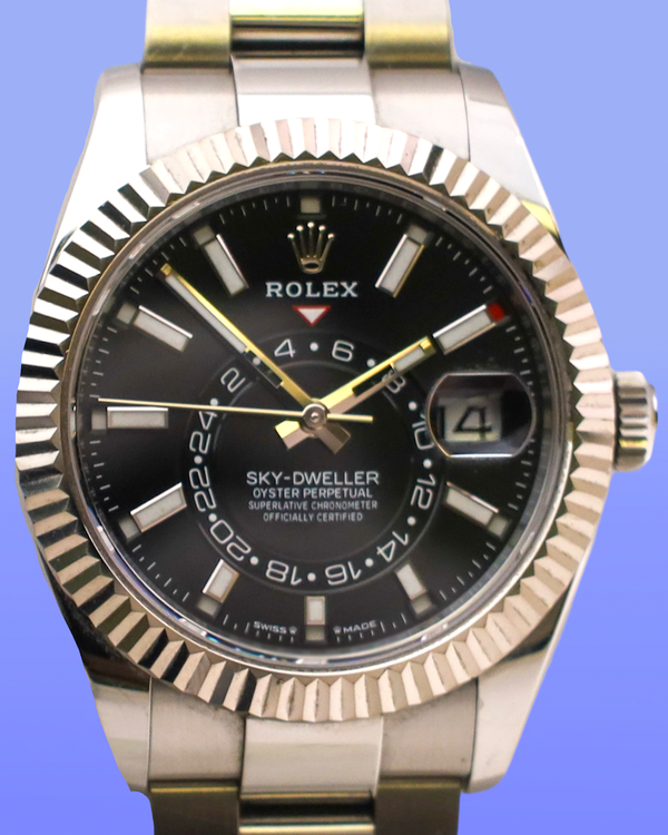 2023 Rolex Sky-Dweller 42MM Black Dial Oyster Bracelet (336934)