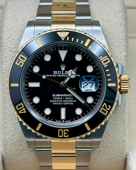 2021 Rolex Submariner Date 41MM Black Dial Two-Tone Oyster Bracelet (126613LN)