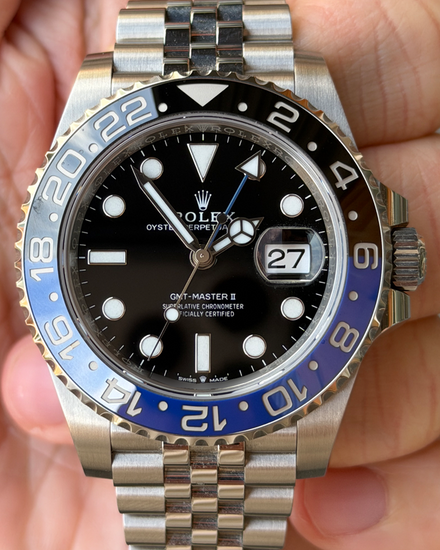2022 Rolex GMT-Master II "Batgirl" 40MM Black Dial Jubilee Bracelet (126710BLNR)