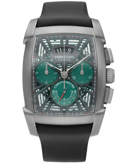 2025 Parmigiani Fleurier Kalpa 48.2MM Green Dial Rubber Strap (PFC193-3044100)