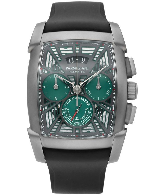 2025 Parmigiani Fleurier Kalpa 48.2MM Green Dial Rubber Strap (PFC193-3044100)