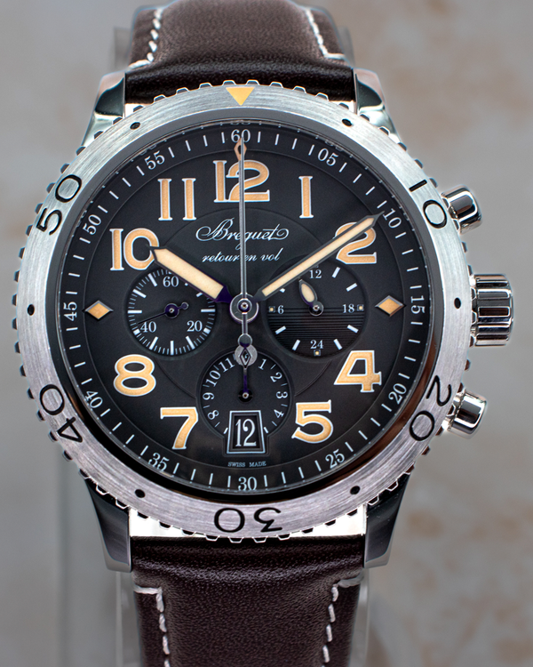 2024 Breguet Type XXI 42MM Grey Dial Leather Strap (3817ST/X2/3ZU)