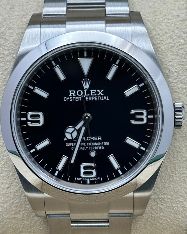 2017 Rolex Explorer 39MM Black Dial Oyster Bracelet (214270)