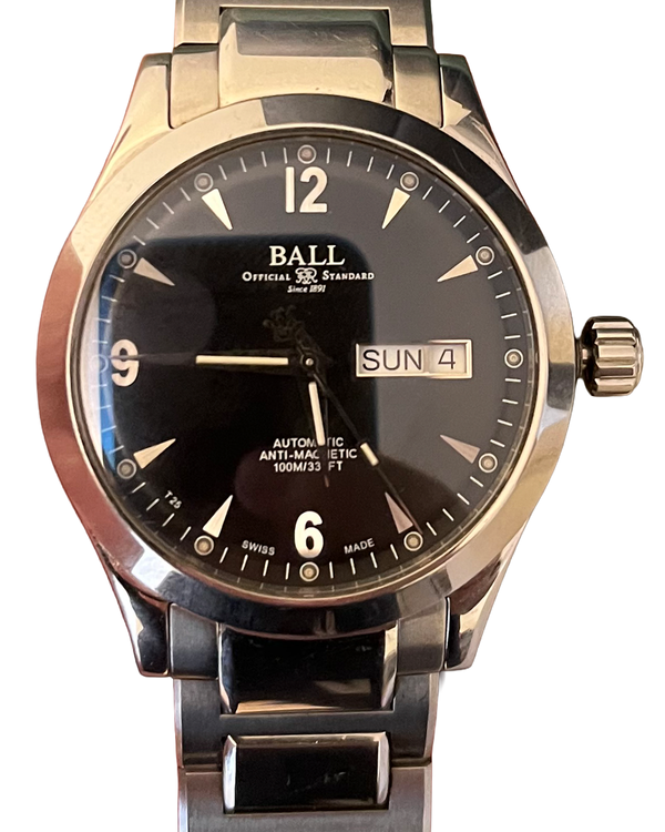 No Reserve - 2018 Ball Engineer II "Ohio" 40MM Black Dial Steel Bracelet (NM2026C-S5J-BK)