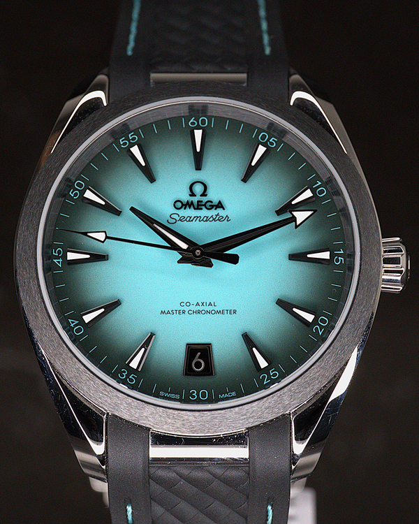 2025 Omega Seamaster Aqua Terra 150M 41MM Turquoise Dial Rubber Strap (220.32.41.21.03.001)